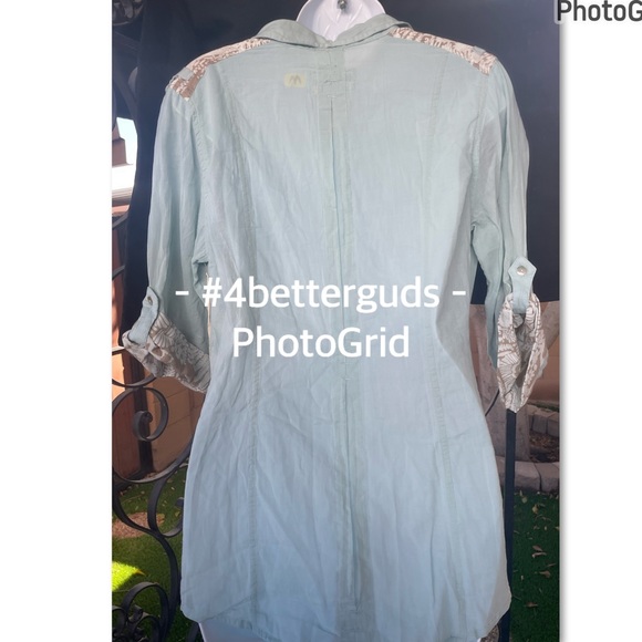 NEW Da-Nang Surplus Woven Button Front Lightweight Cotton Blouse Sz Medium - Picture 4 of 16